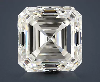 3.01ct H VVS2 Rare Carat Ideal Cut Asscher Diamond