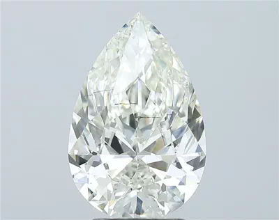3.01ct K SI2 Rare Carat Ideal Cut Pear Diamond