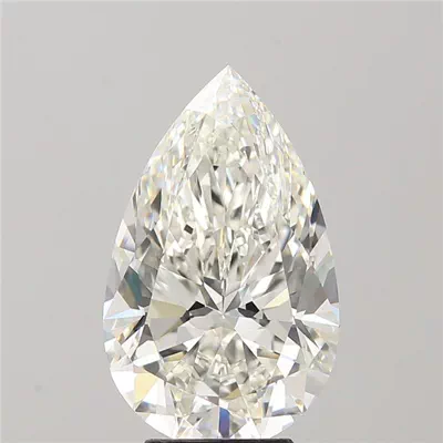 5.02ct I VS1 Rare Carat Ideal Cut Pear Diamond