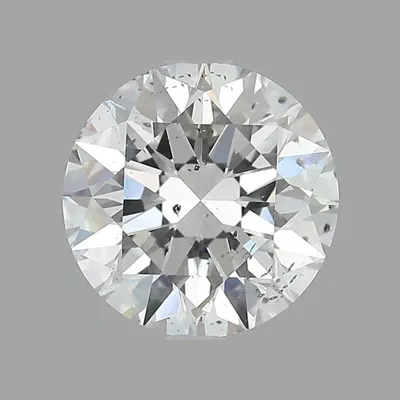 3.01ct E SI2 Rare Carat Ideal Cut Round Diamond