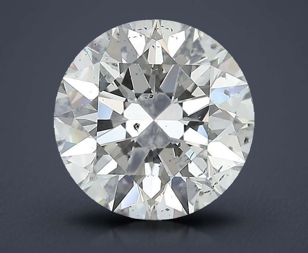 3.01ct E SI2 Rare Carat Ideal Cut Round Diamond