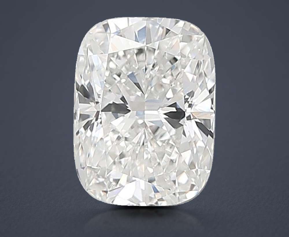 4.04ct F VVS2 Rare Carat Ideal Cut Cushion Lab Grown Diamond