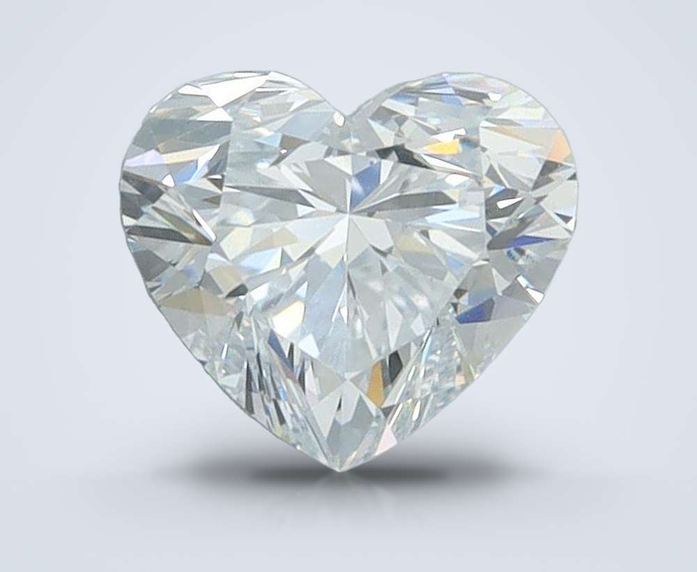 1.27ct F VVS1 Rare Carat Ideal Cut Heart Lab Grown Diamond