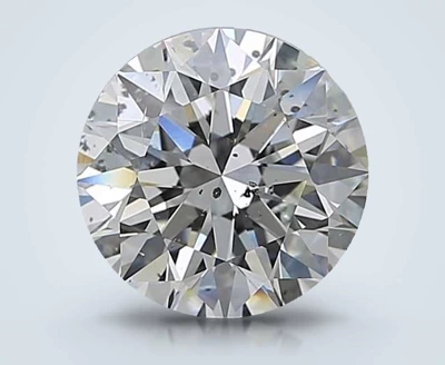3.05ct H SI2 Rare Carat Ideal Cut Round Diamond