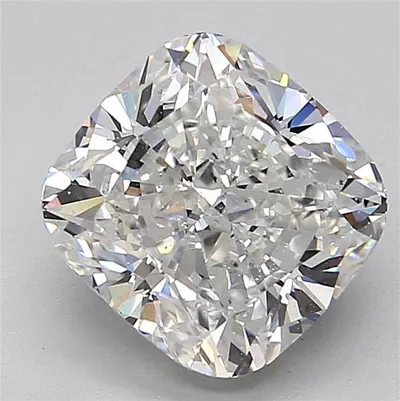 3.01ct F SI1 Rare Carat Ideal Cut Cushion Diamond