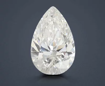 5.09ct F VVS2 Rare Carat Ideal Cut Pear Lab Grown Diamond