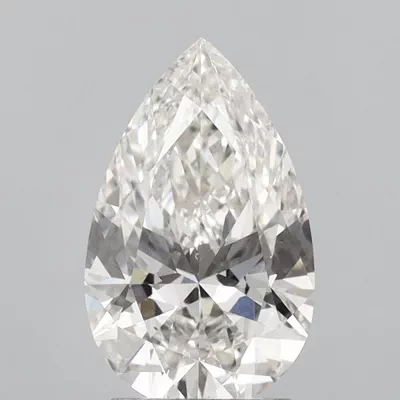 2.54ct H VS1 Rare Carat Ideal Cut Pear Lab Grown Diamond