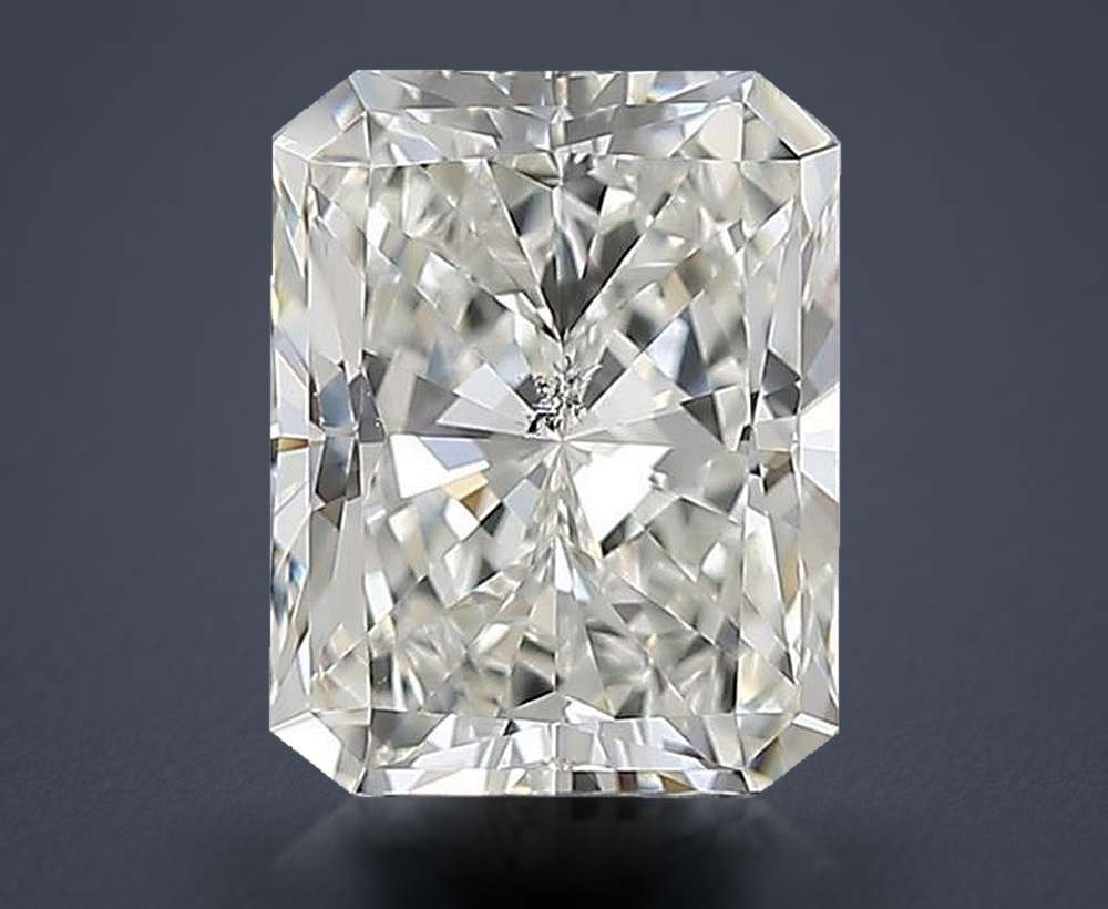 1.70ct H SI2 Rare Carat Ideal Cut Radiant Diamond