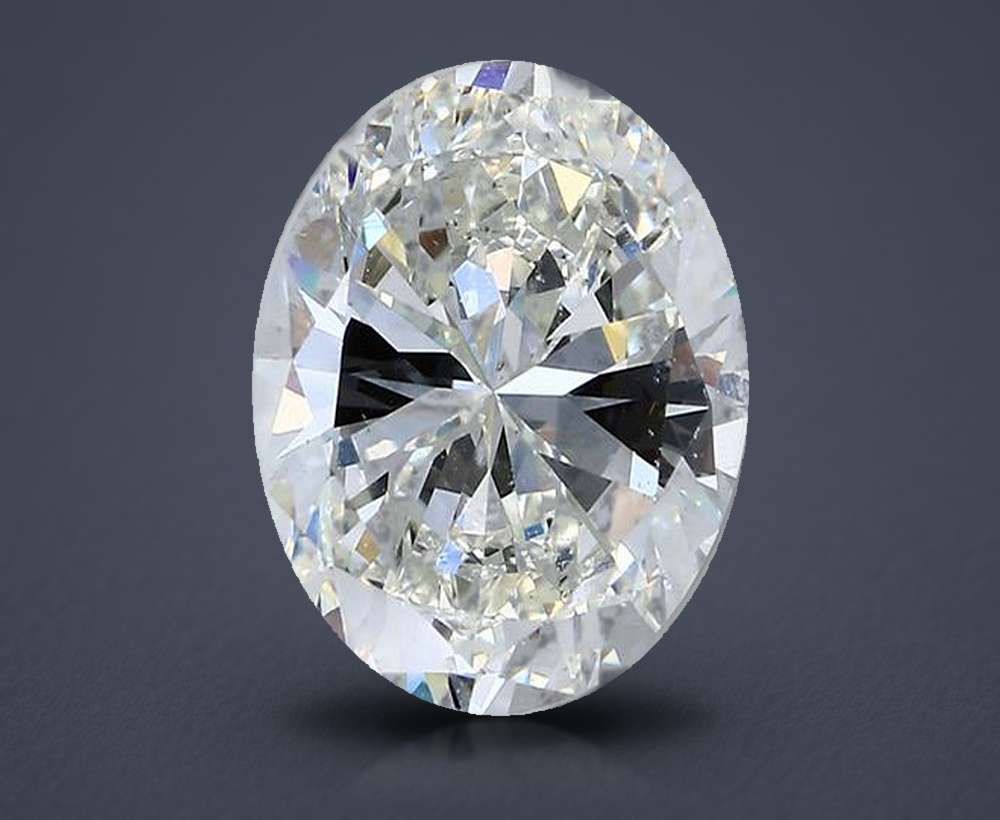 3.51ct J SI1 Very Good Cut Oval Diamond