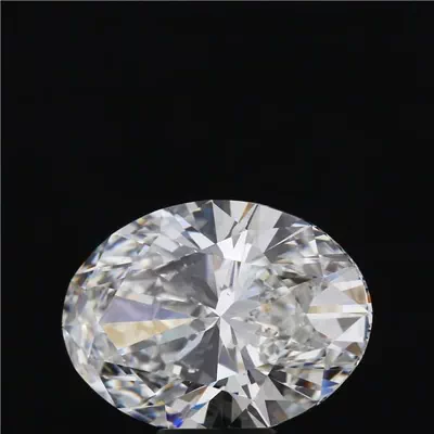 6.08ct H VS2 Rare Carat Ideal Cut Oval Diamond