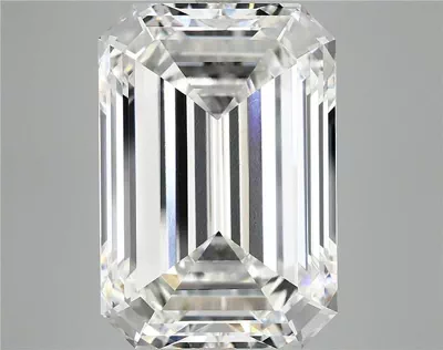 15.05ct F VVS2 Rare Carat Ideal Cut Emerald Lab Grown Diamond