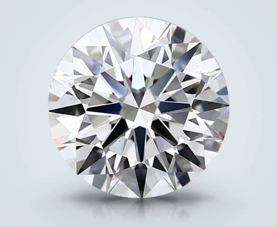 5.09ct F SI1 Rare Carat Ideal Cut Round Lab Grown Diamond