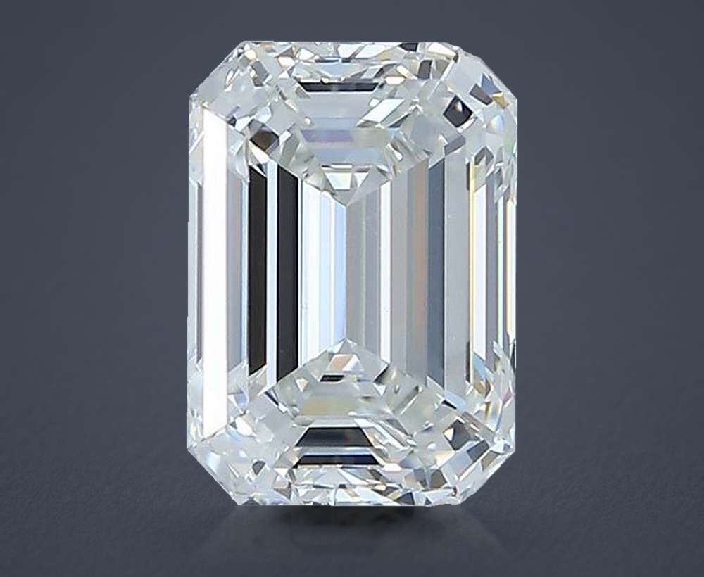 2.01ct G VS1 Rare Carat Ideal Cut Emerald Diamond