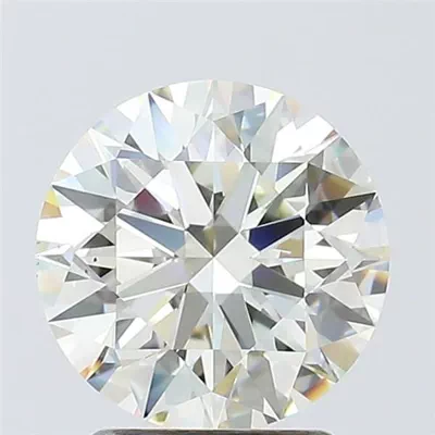 2.09ct K VS2 Rare Carat Ideal Cut Round Diamond