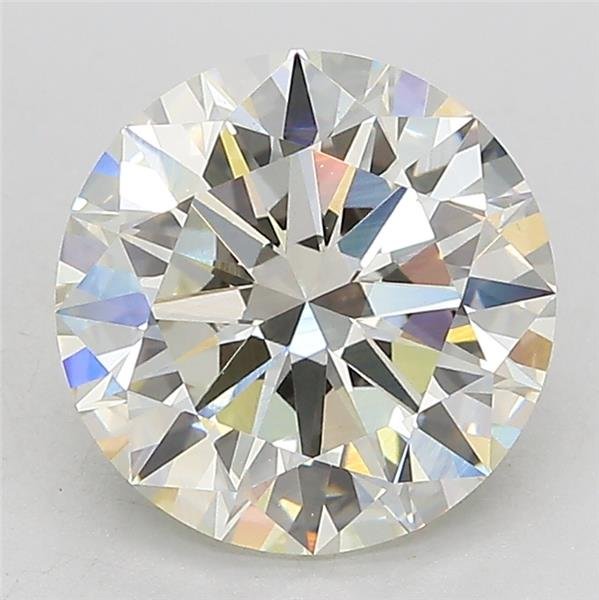 3.01ct J VS1 Excellent Cut Round Lab Grown Diamond