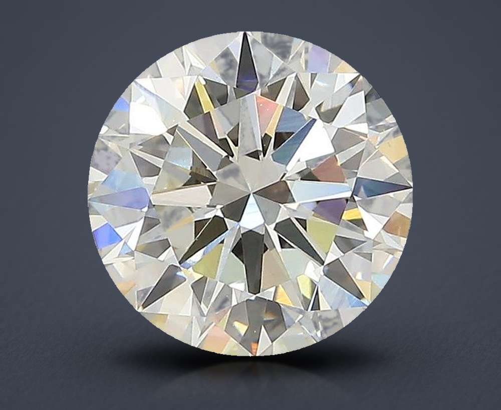 3.01ct J VS1 Excellent Cut Round Lab Grown Diamond