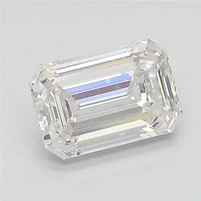 1.52ct F VS2 Rare Carat Ideal Cut Emerald Lab Grown Diamond