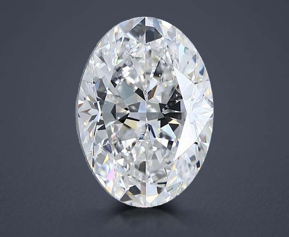 4.01ct E SI2 Rare Carat Ideal Cut Oval Diamond