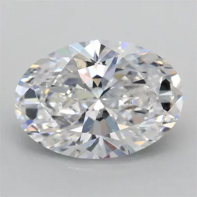 2.02ct D VS1 Rare Carat Ideal Cut Oval Lab Grown Diamond