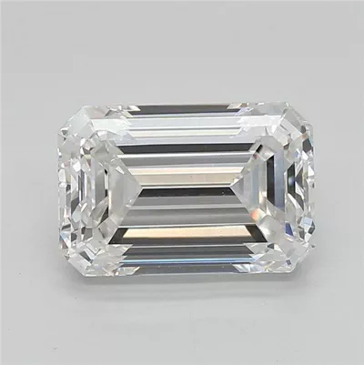3.04ct G VVS2 Very Good Cut Emerald Lab Grown Diamond