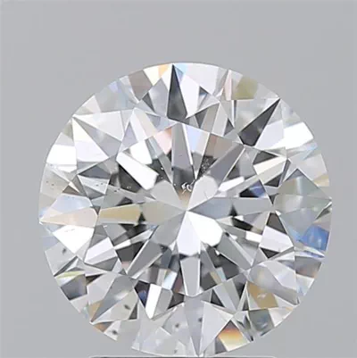 3.02ct E SI1 Rare Carat Ideal Cut Round Diamond