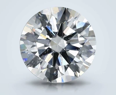 3.17ct H SI2 Rare Carat Ideal Cut Round Diamond