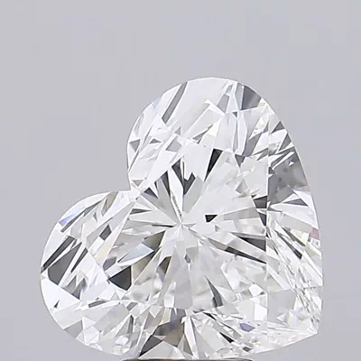 6.09ct E VVS2 Rare Carat Ideal Cut Heart Lab Grown Diamond