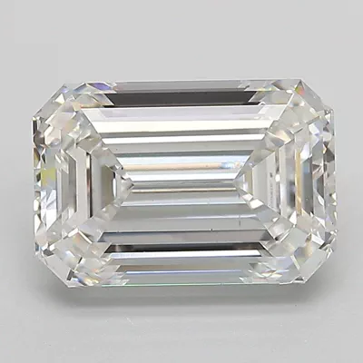 2.58ct E VS1 Rare Carat Ideal Cut Emerald Lab Grown Diamond