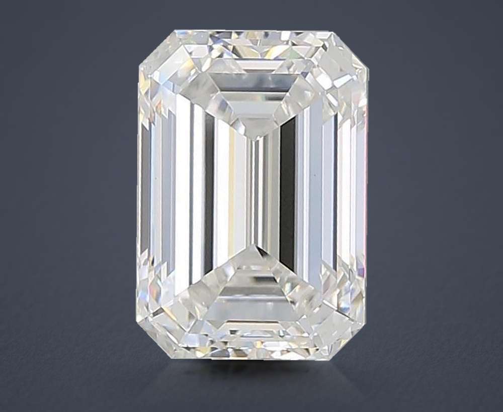 3.54ct E VS2 Rare Carat Ideal Cut Emerald Lab Grown Diamond