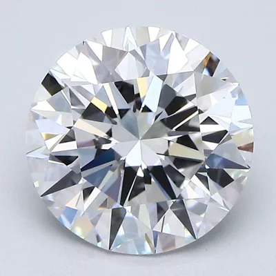 3.04ct E VVS2 Rare Carat Ideal Cut Round Diamond