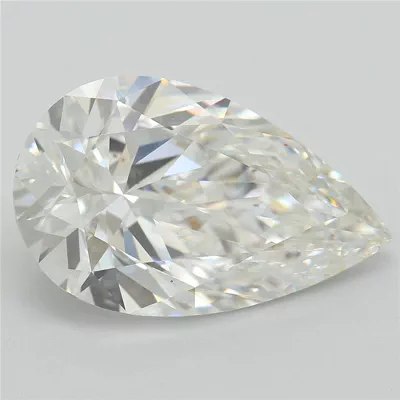 5.11ct G VS1 Rare Carat Ideal Cut Pear Lab Grown Diamond