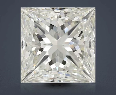 4.02ct I IF Rare Carat Ideal Cut Princess Diamond