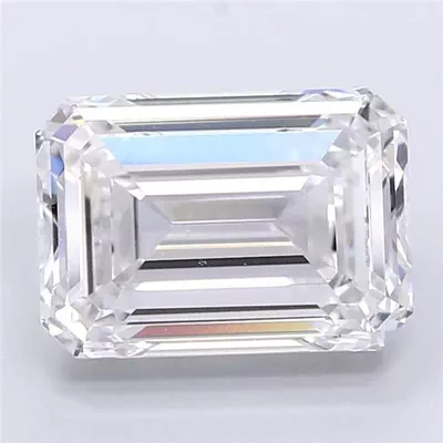 4.99ct D VS2 Rare Carat Ideal Cut Emerald Lab Grown Diamond