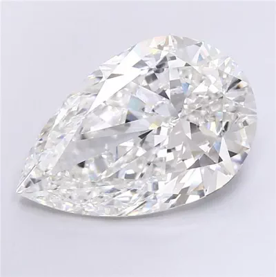 20.06ct F VVS2 Very Good Cut Pear Lab Grown Diamond