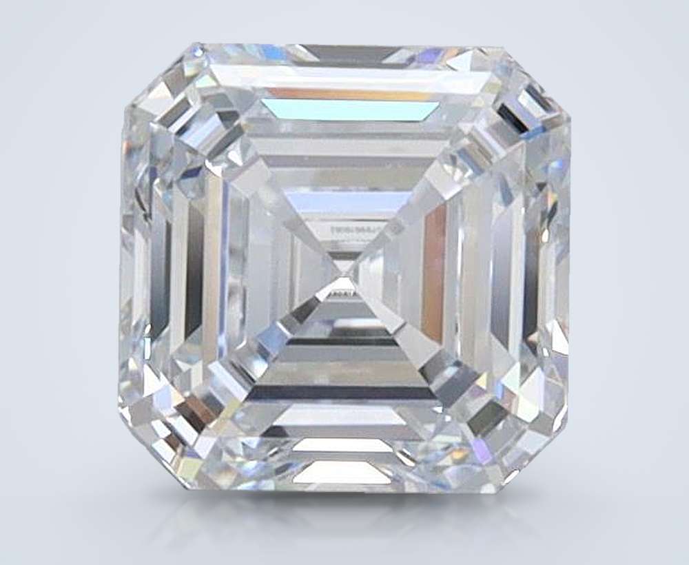 0.95ct F VVS2 Rare Carat Ideal Cut Asscher Lab Grown Diamond