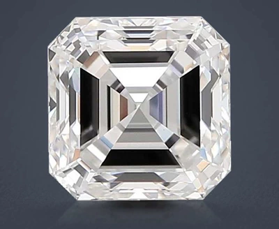 2.05ct E VVS2 Rare Carat Ideal Cut Asscher Lab Grown Diamond
