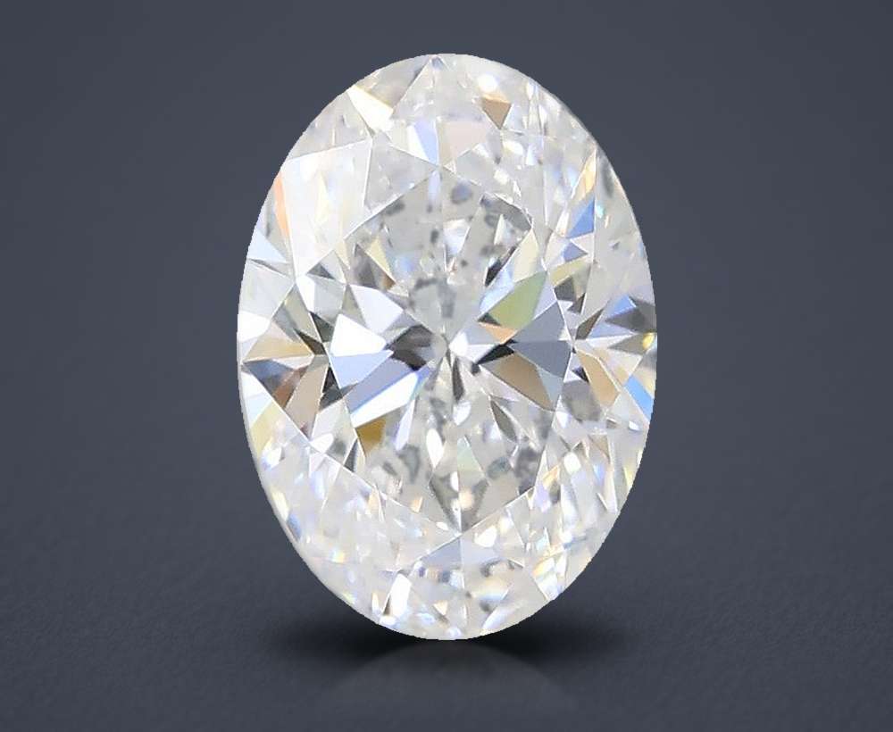 1.02ct D VVS2 Rare Carat Ideal Cut Oval Lab Grown Diamond