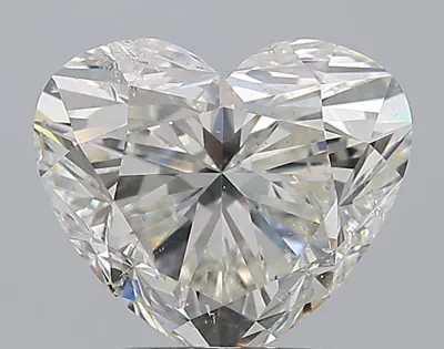 3.01ct H SI2 Rare Carat Ideal Cut Heart Diamond