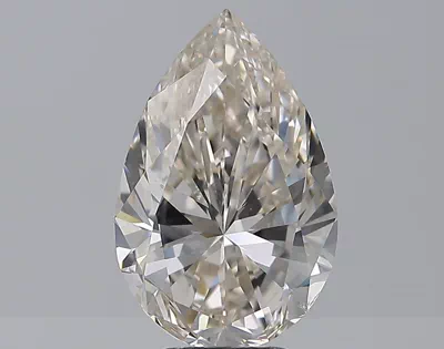 5.01ct K SI1 Rare Carat Ideal Cut Pear Diamond