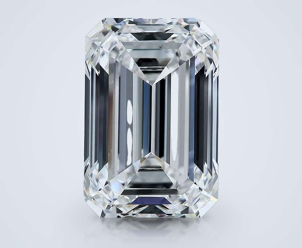 20.83ct F VS1 Rare Carat Ideal Cut Emerald Lab Grown Diamond