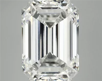 12.67ct F VVS2 Rare Carat Ideal Cut Emerald Lab Grown Diamond