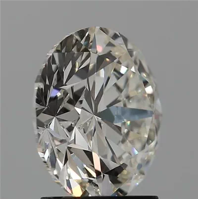 2.64ct K SI2 Rare Carat Ideal Cut Round Diamond