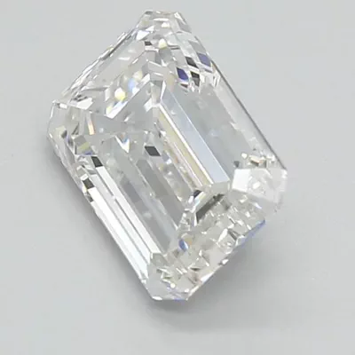 1.37ct E VVS2 Rare Carat Ideal Cut Emerald Lab Grown Diamond