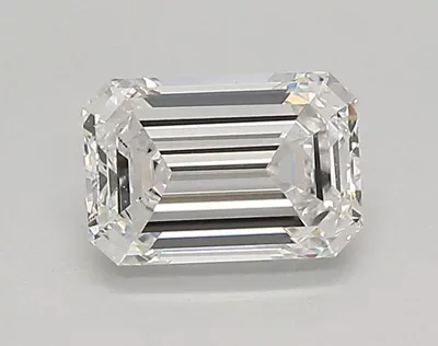 0.84ct E VVS2 Rare Carat Ideal Cut Emerald Lab Grown Diamond