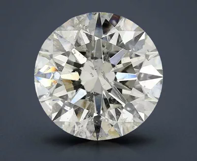 10.14ct K SI2 Rare Carat Ideal Cut Round Diamond