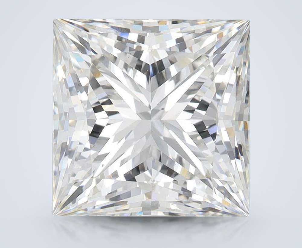 6.04ct G VS2 Rare Carat Ideal Cut Princess Lab Grown Diamond