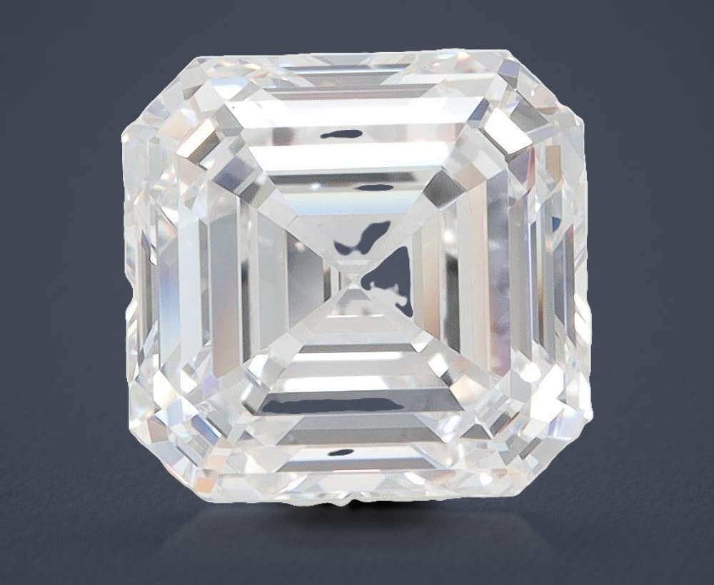 4.00ct D VVS2 Rare Carat Ideal Cut Asscher Lab Grown Diamond
