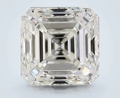 4.02ct J SI1 Rare Carat Ideal Cut Asscher Diamond