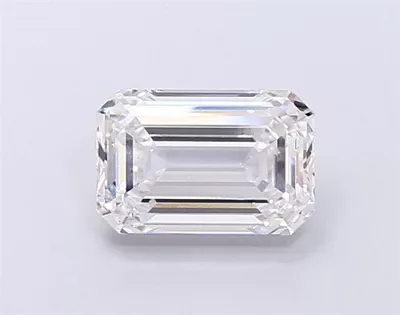 3.08ct G VVS2 Rare Carat Ideal Cut Emerald Lab Grown Diamond