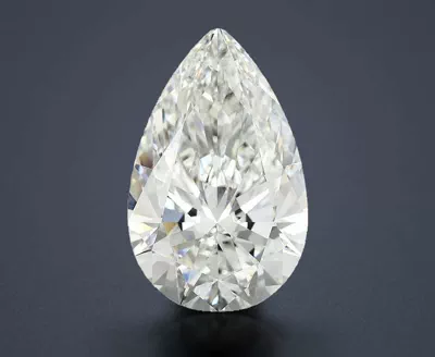11.77ct F VVS2 Rare Carat Ideal Cut Pear Lab Grown Diamond